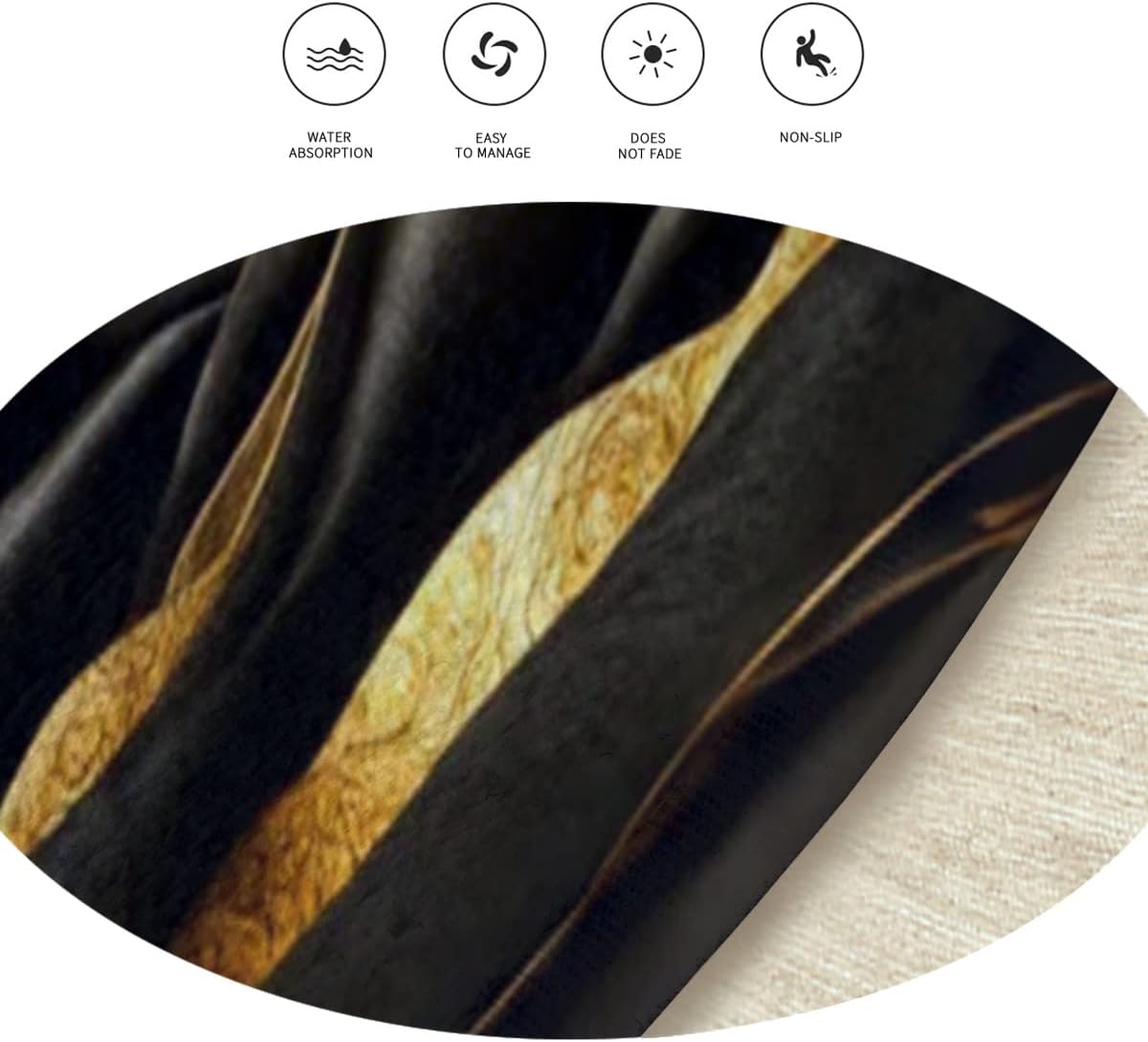 Circular Kitchen Floor Mat
