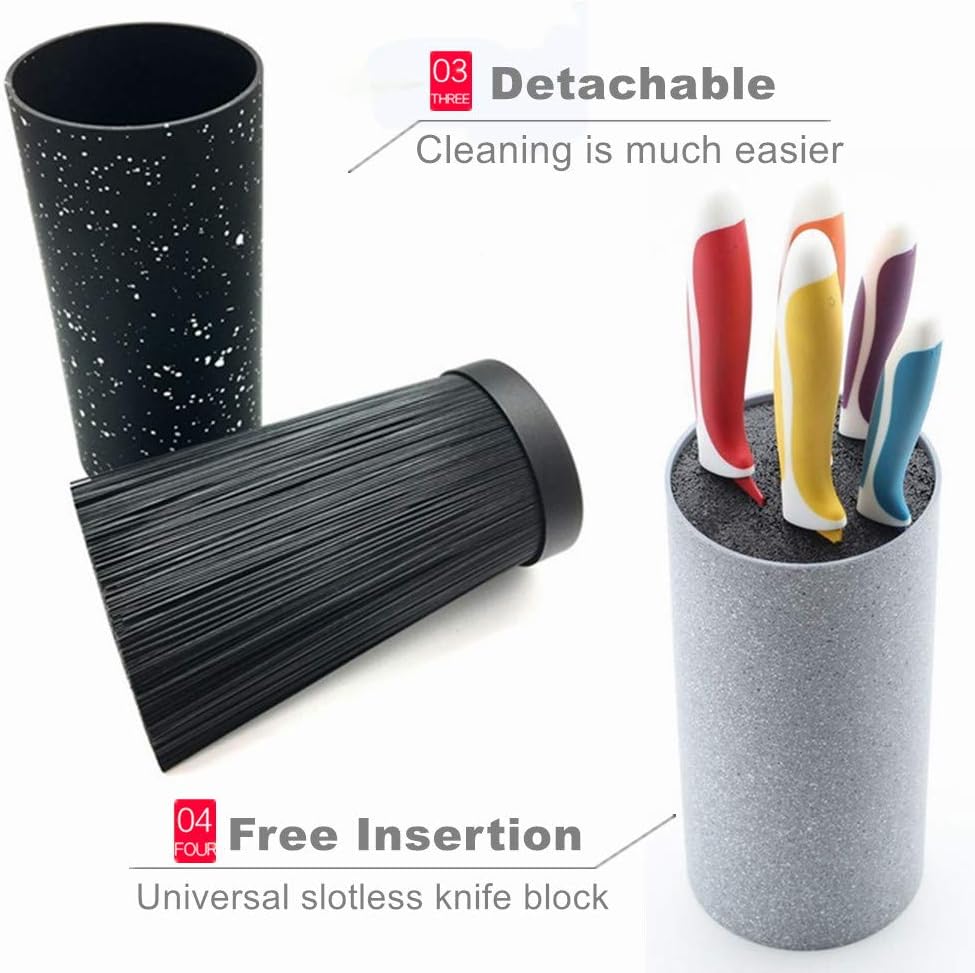KeepingcooX Universal Knife Block Holder with Premium Nylon Insert