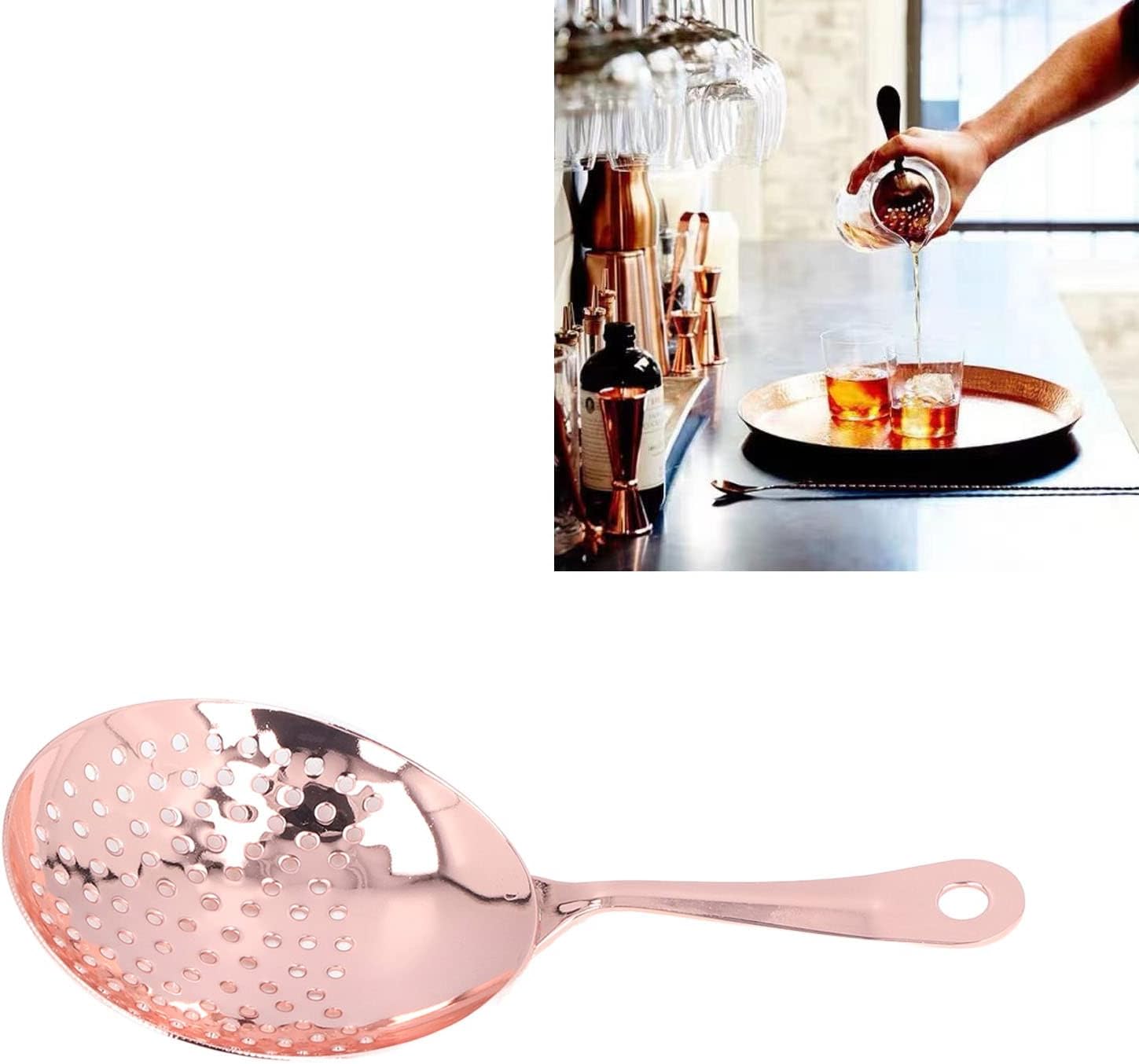 GLOGLOW Elegant Bar Cocktail Strainer