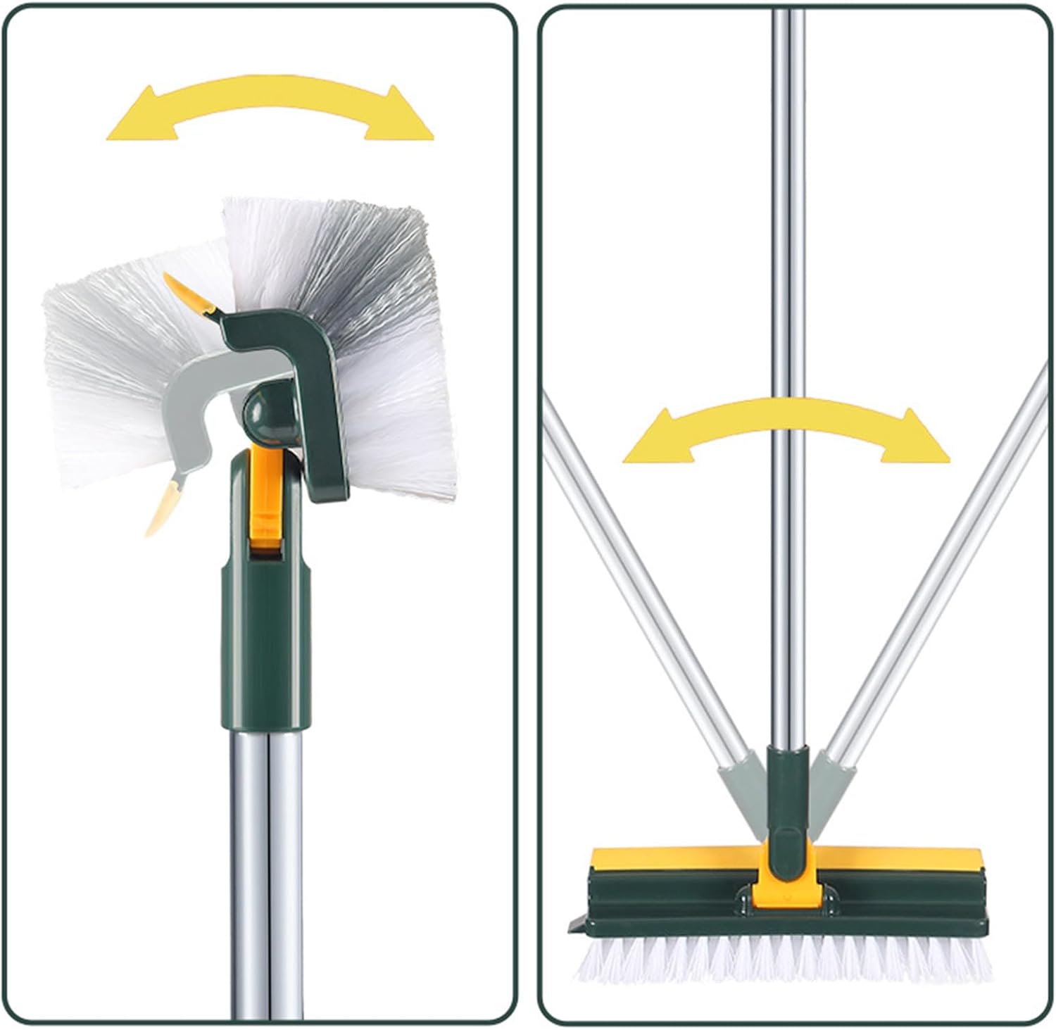 Sturdy 3-in-1 Floor Scrub Brush for Tiles and Grout