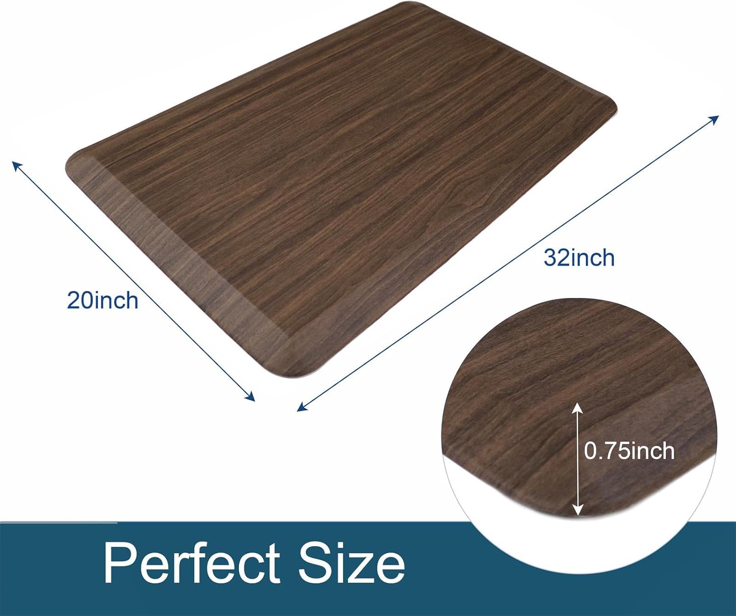 Insun 34-inch Thick Anti-Fatigue Kitchen Mat