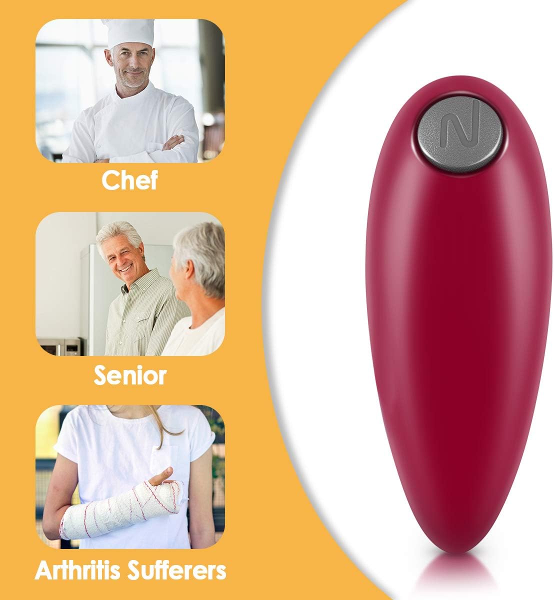 One Touch Electric Can Opener for Seniors