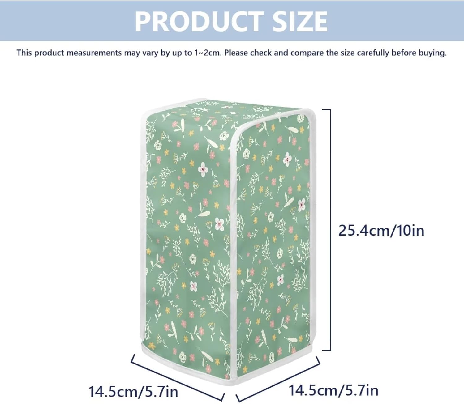 Green Floral Electric Can Opener Cover 1