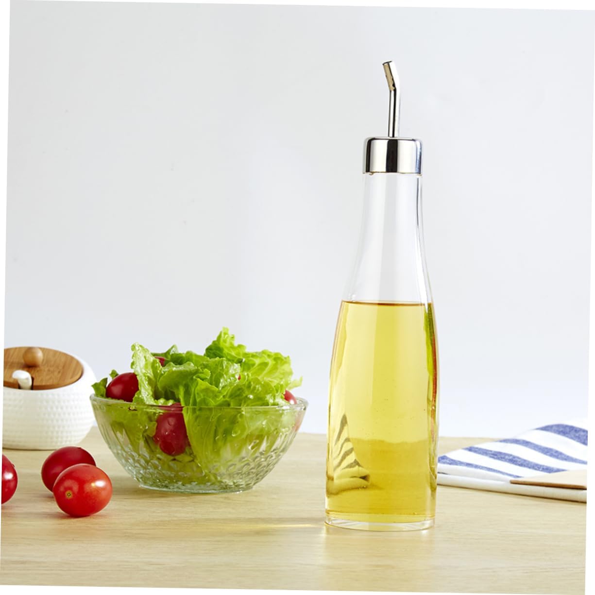 Congarten O Acrylic Oil Bottle Set - Non-Drip Kitchen
