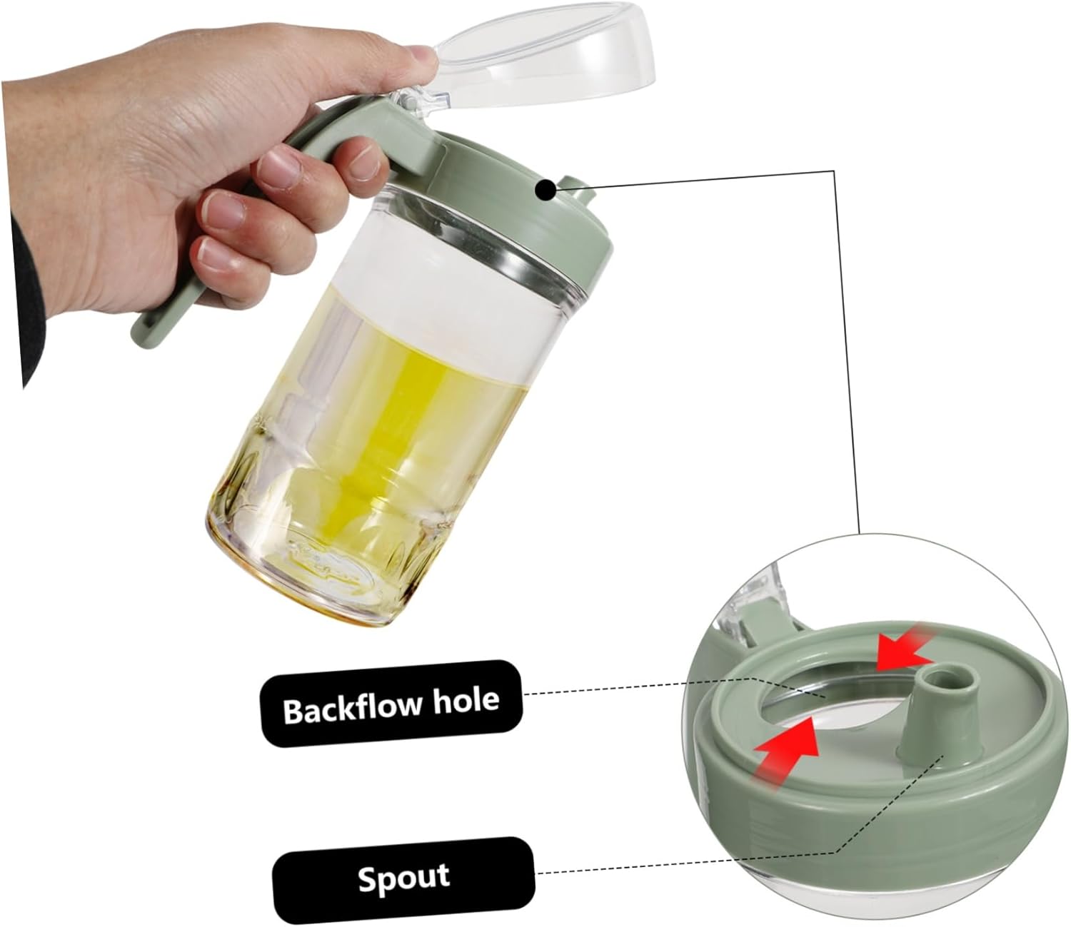 DECHOUS 500ml Acrylic Oil Squeeze Bottle
