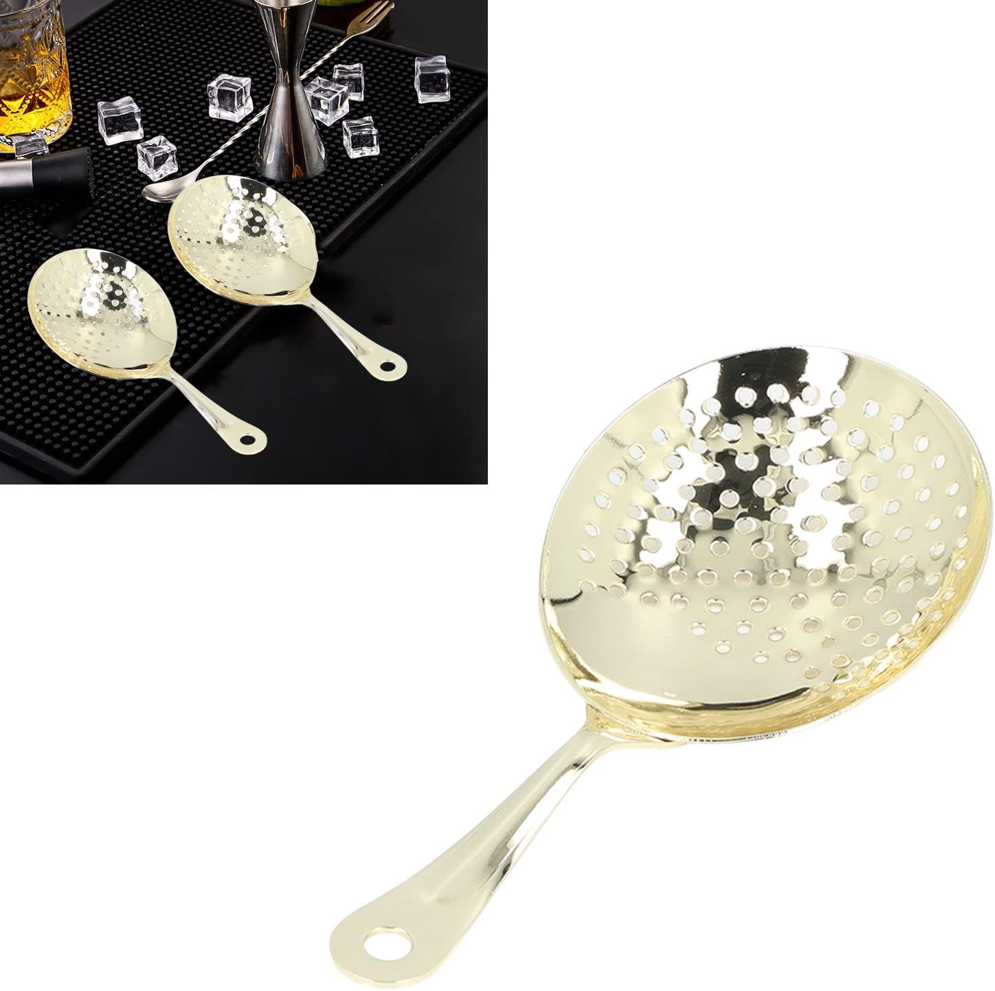 Cocktail Strainer Professional Stainless Steel Shell Cocktail Strainer With Comfort Handle
