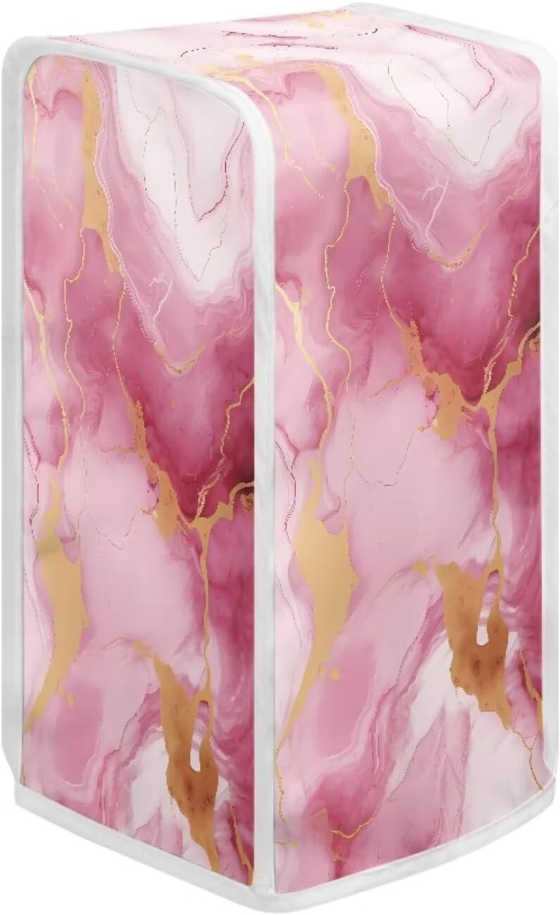 Durable Pink Marble Can Opener Protector Cover