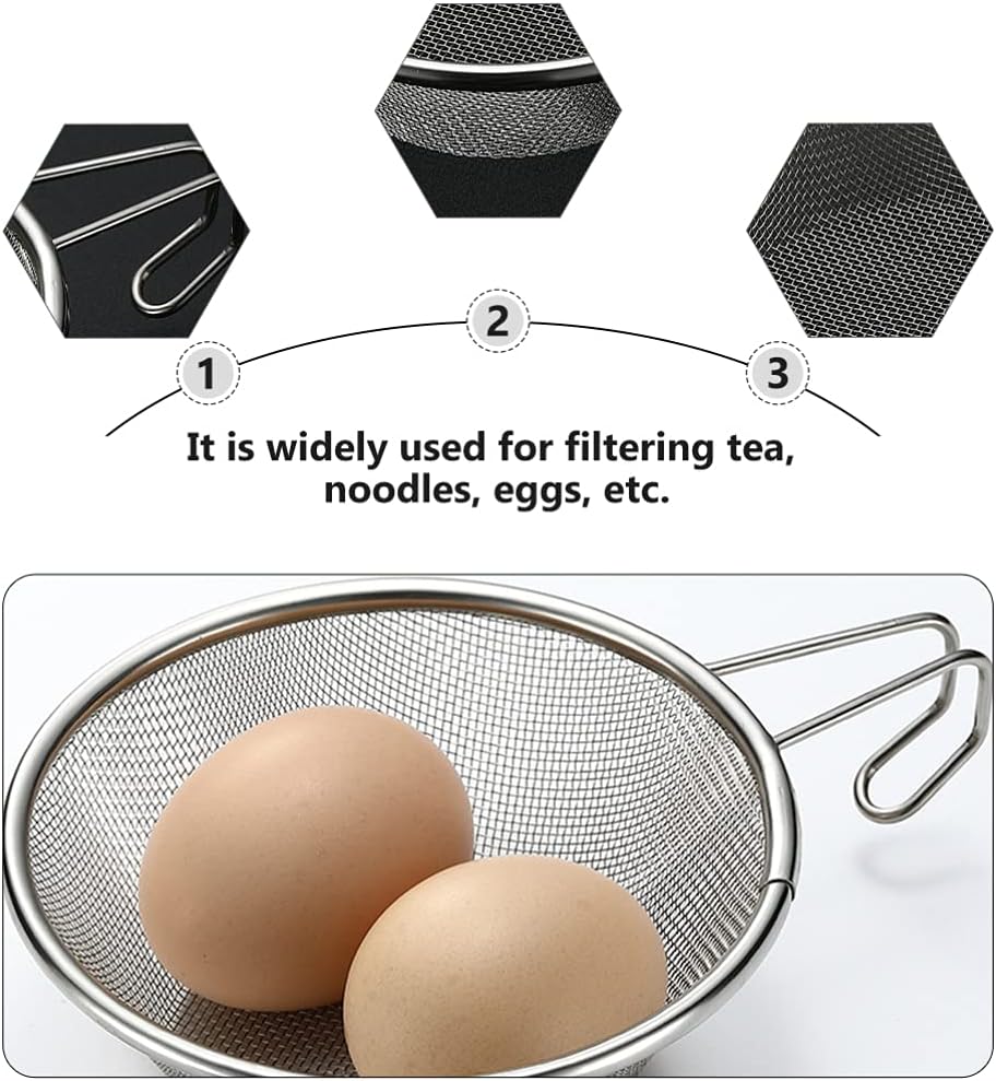 Fishing GlassSoup Skimmer Stainless Steel Strainer for Noodles Tea Eggs
