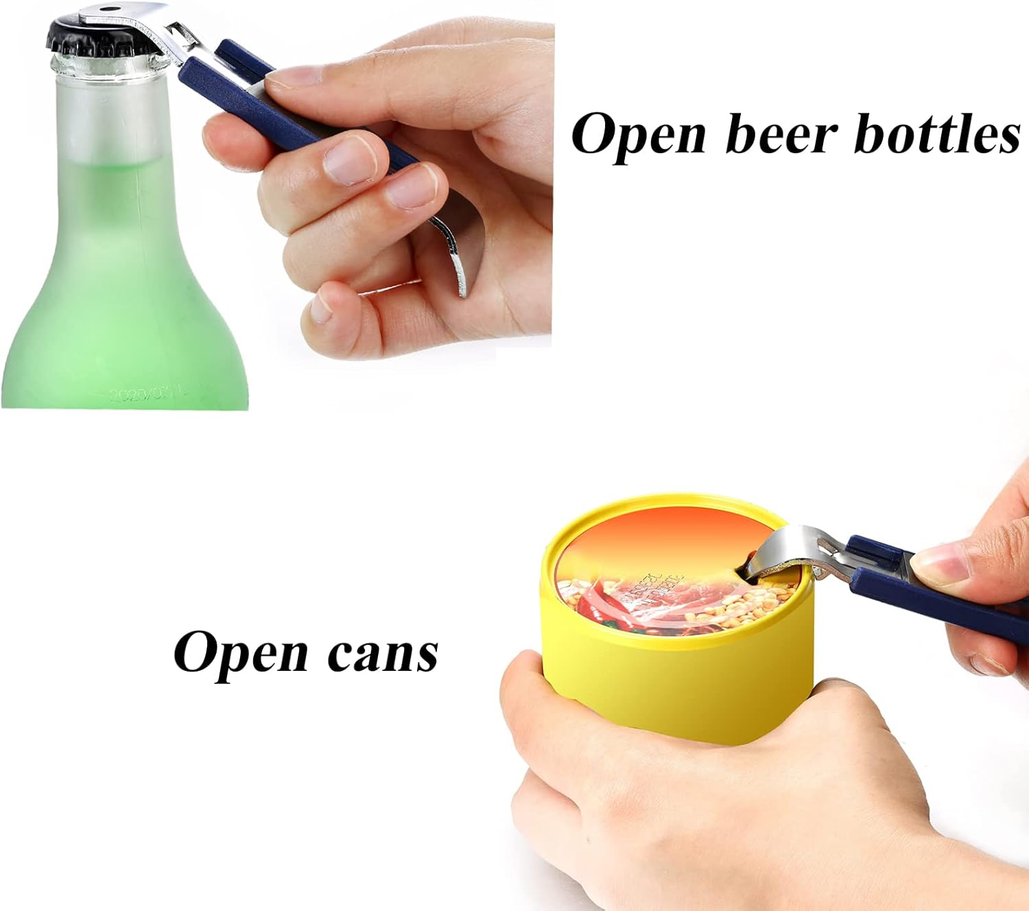 3-Piece Magnetic Bottle Can Opener Yellow