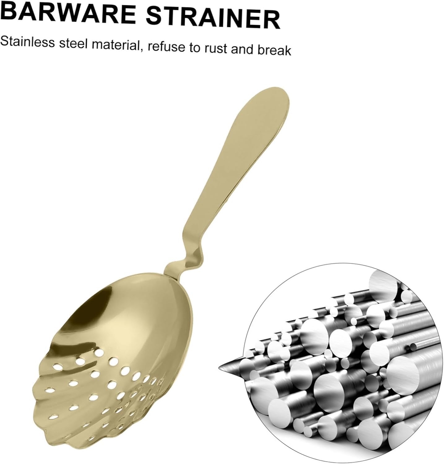 304 Stainless Steel Shell Ice Strainer Cocktail Commercial Strainer Bartenders Choice