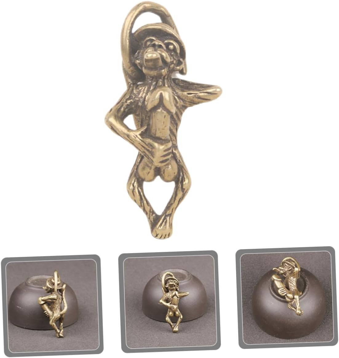 Brass Monkey Keychain