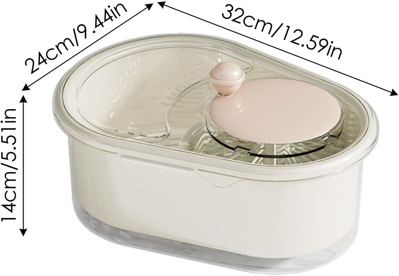 Nnowpl Fruit Cleaner Spinner - Portable Compact Kitchen Tool