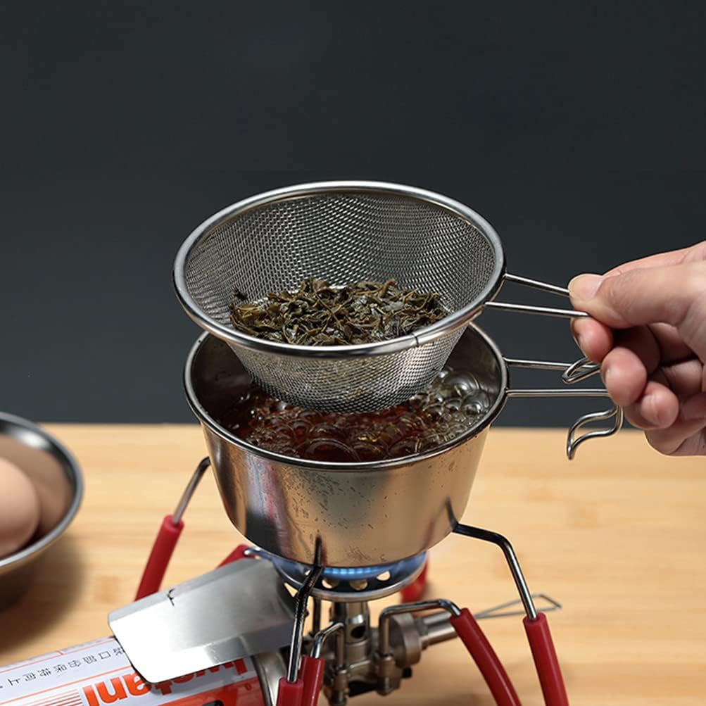 Fishing GlassSoup Skimmer Stainless Steel Strainer for Noodles Tea Eggs