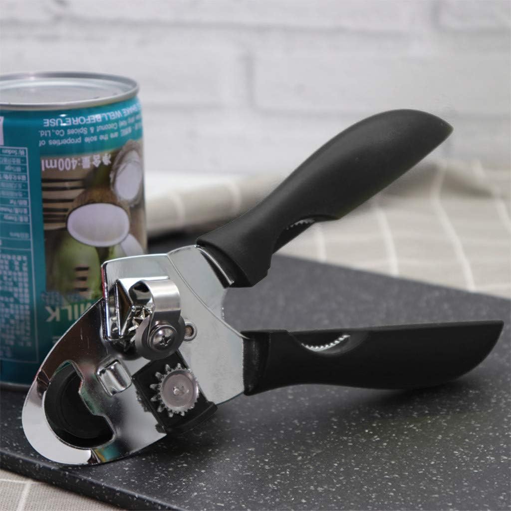 Manual Can Opener with Stainless Steel Blade for Seniors