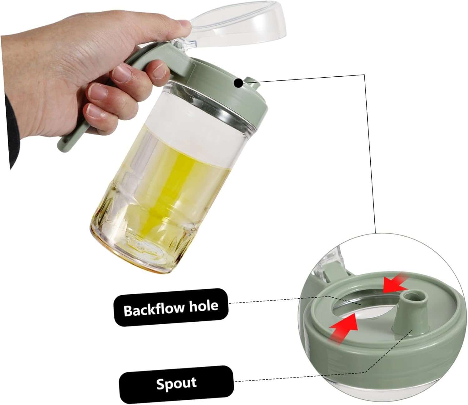 VOSAREA 2-Piece Oil and Vinegar Dispenser Set