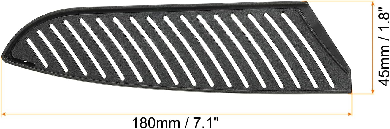 5-Pack PP Safety Knife Cover for 7 Santoku Knives in Black