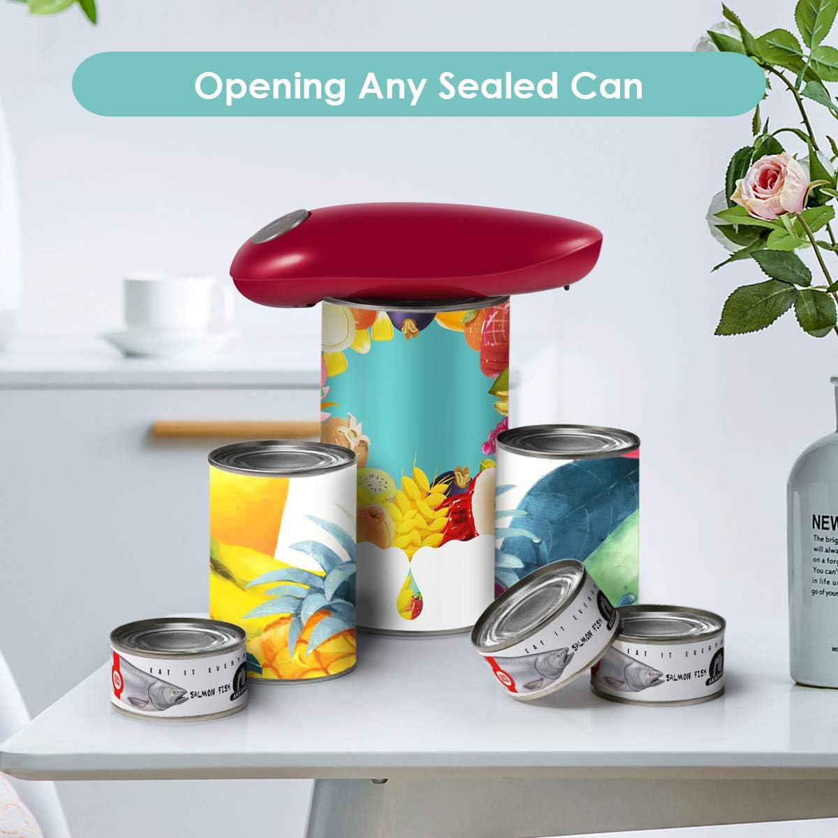 One Touch Electric Can Opener for Seniors