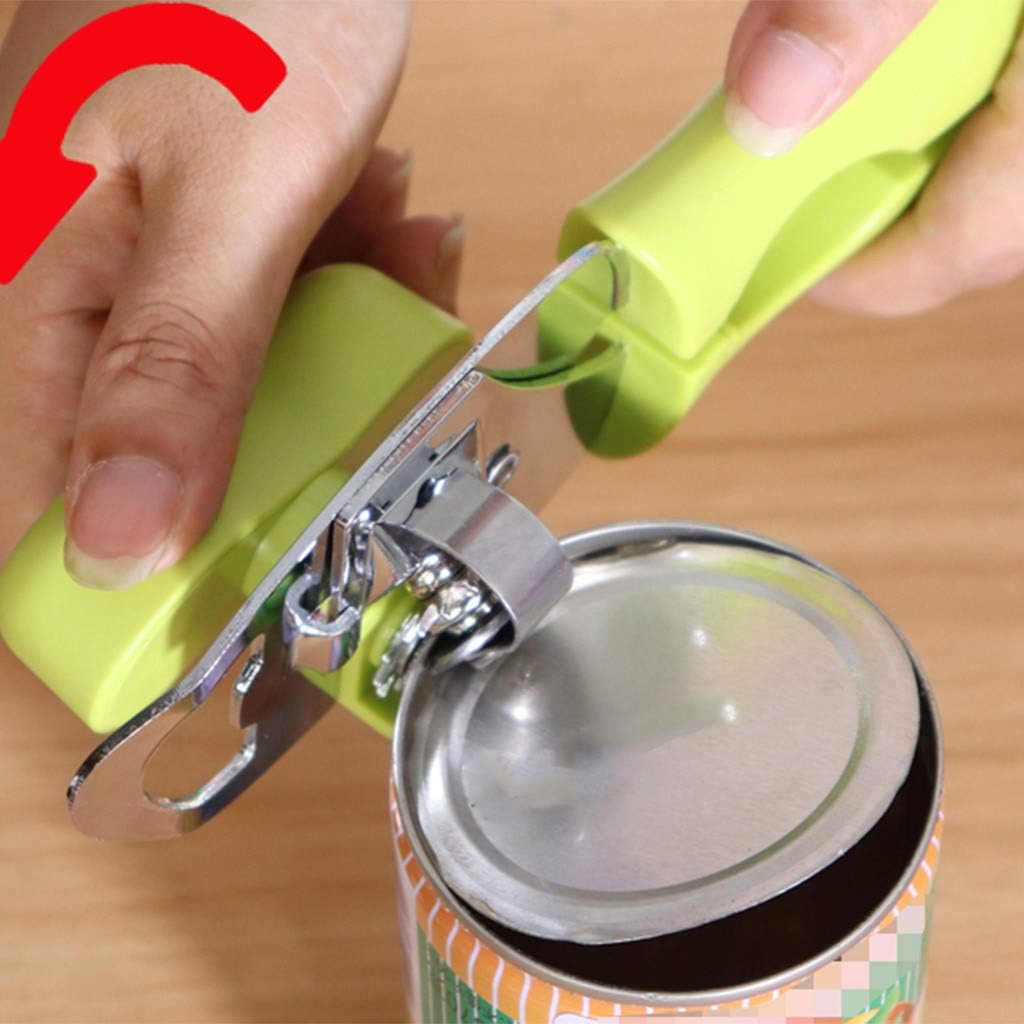 Manual Can Opener with Stainless Steel Blade for Seniors