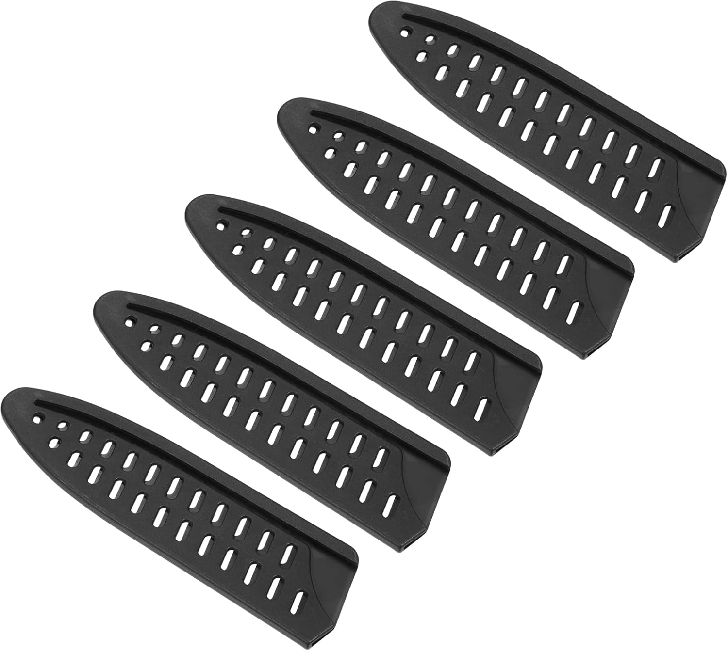 Safety Knife Covers - 6 Chef Knives Set 5-Piece Black