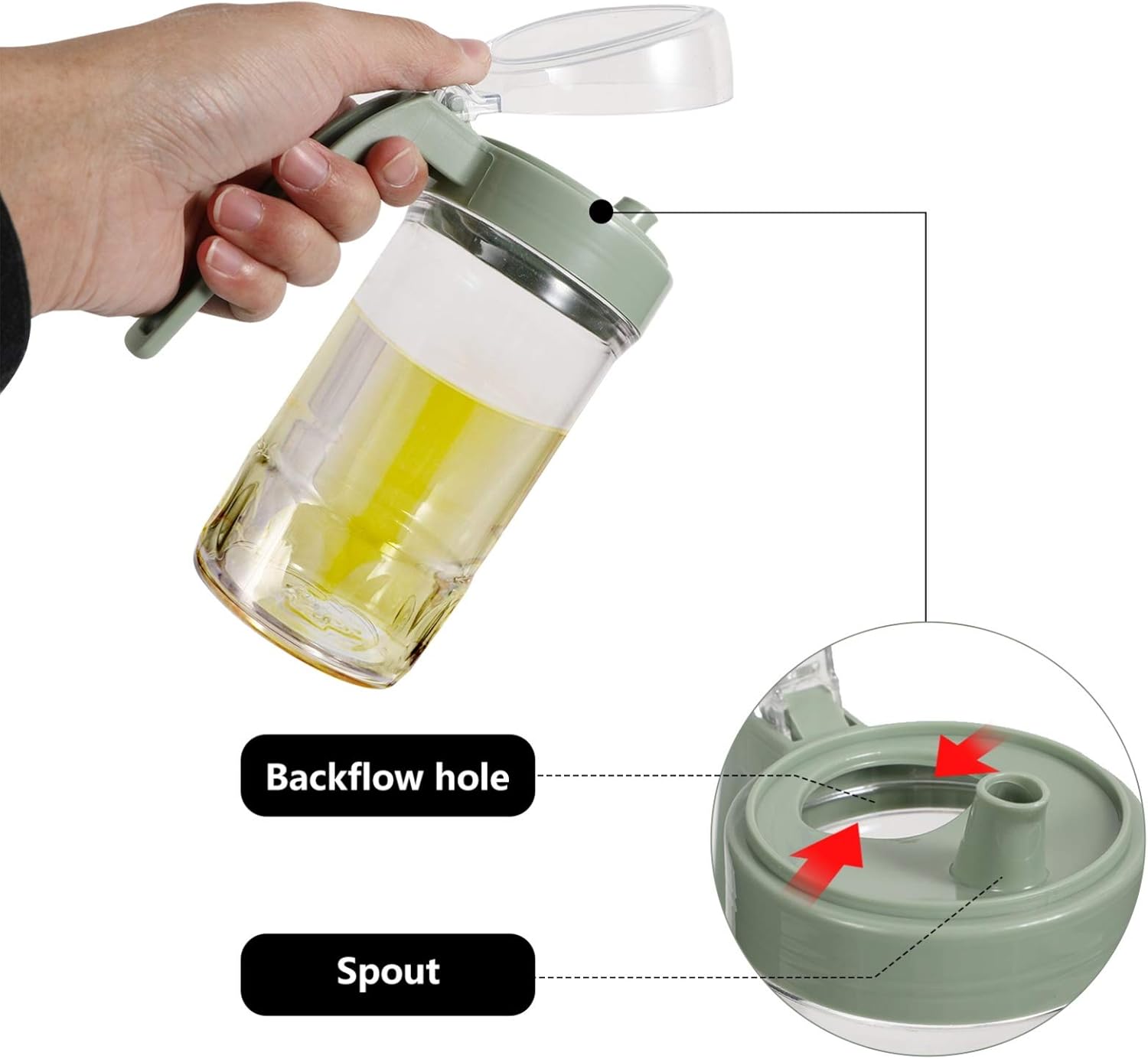 ABOOFAN 5-Piece acrylic green spray bottle system