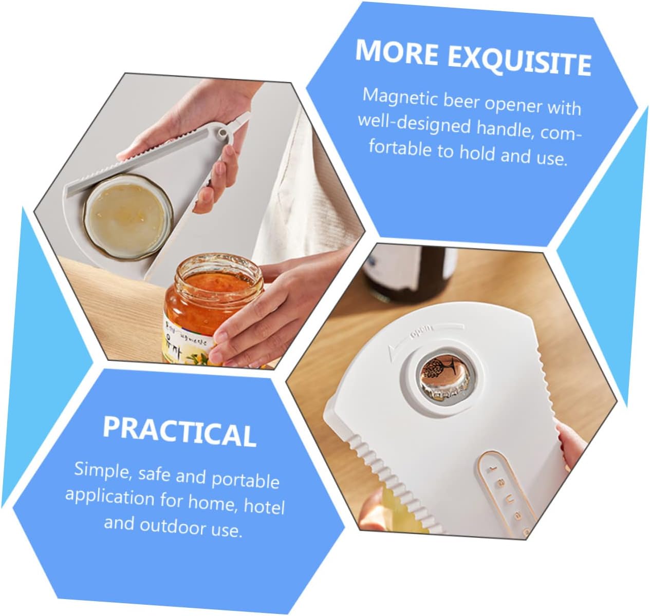 Pure Relief - Bottle OpenerQUALITY ABSCARBIDENON-SIPPortable Multitool for PartiesKitchenAmb