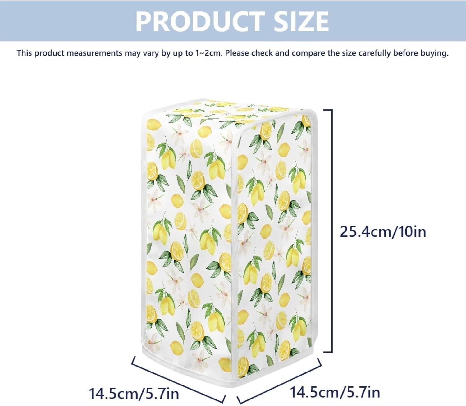 Electric Can Opener Lemon Print Dust Cover