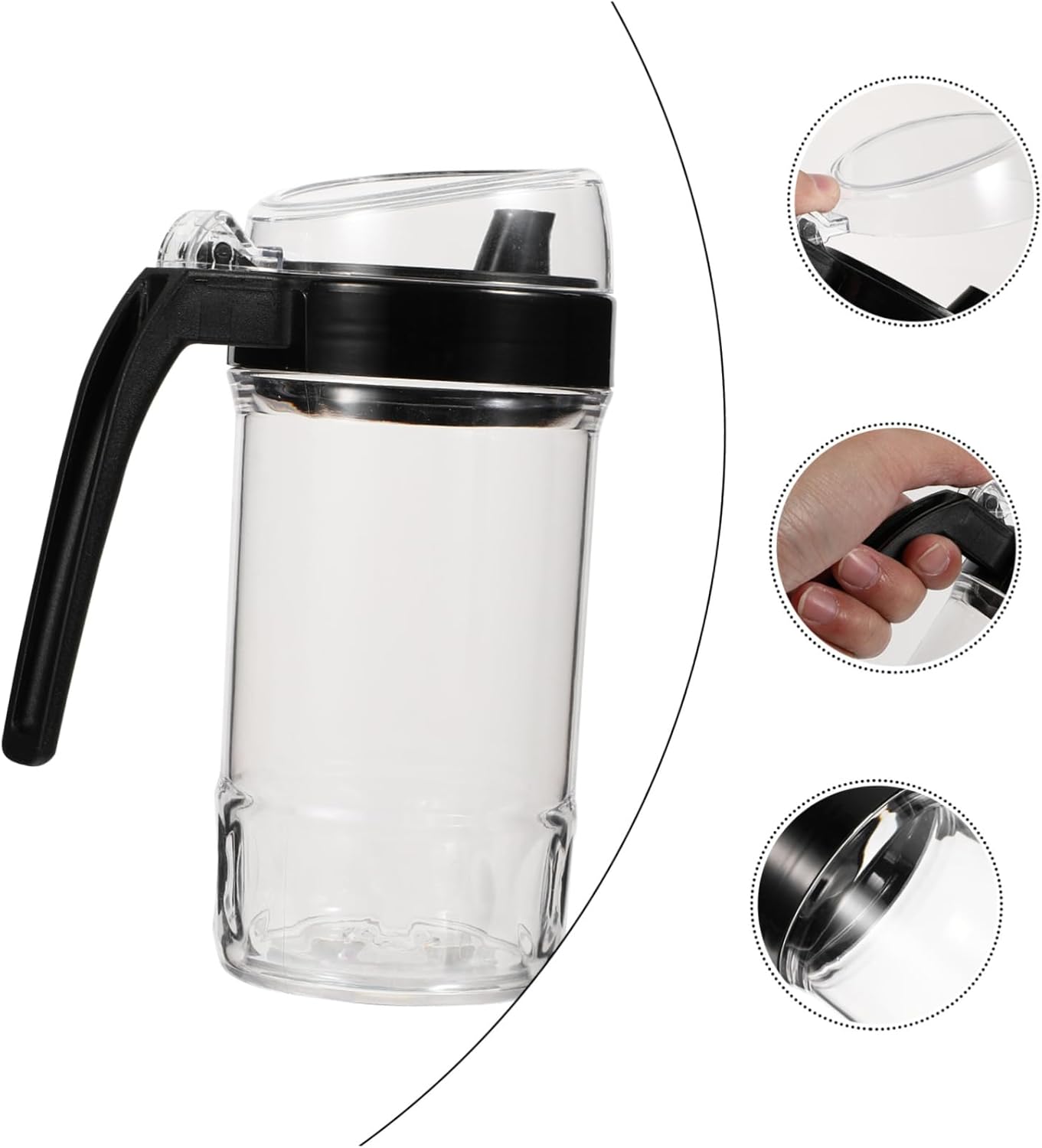 500ml Soy Sauce Dispenser Black