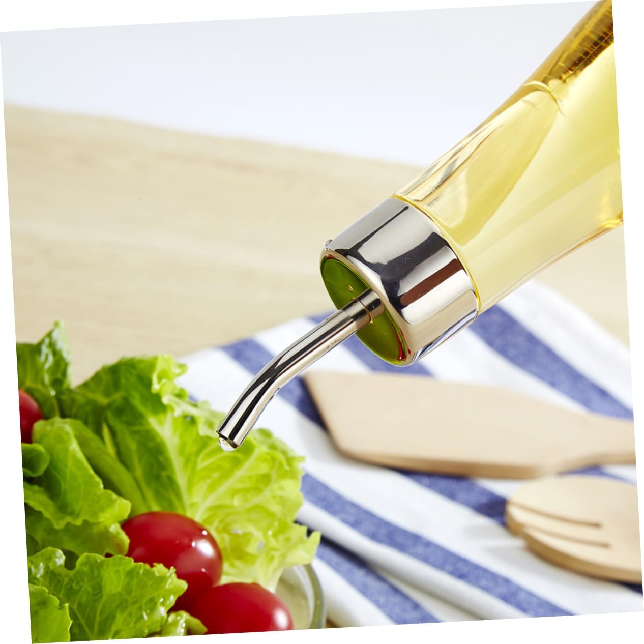 Congarten O Acrylic Oil Bottle Set - Non-Drip Kitchen