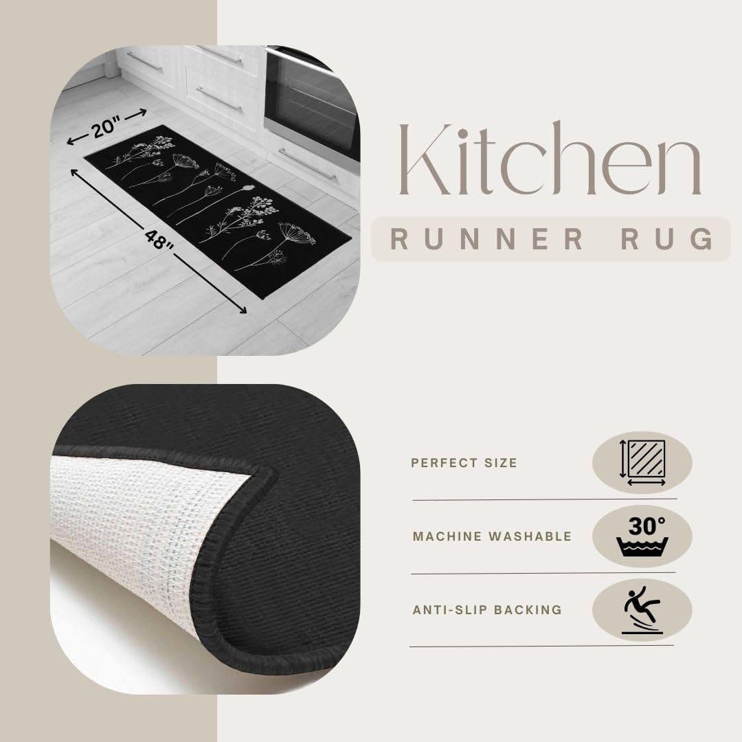 EVIDECO Kitchen Runner and Mat Set