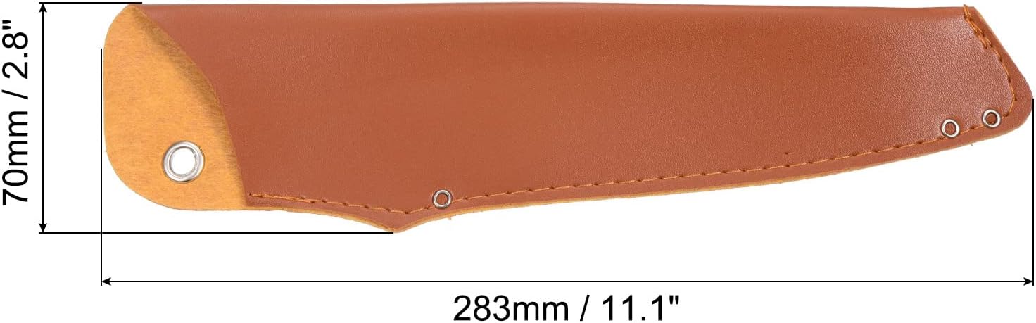 3-Piece 11 PU Leather Santoku Knife Sheath Duplicate