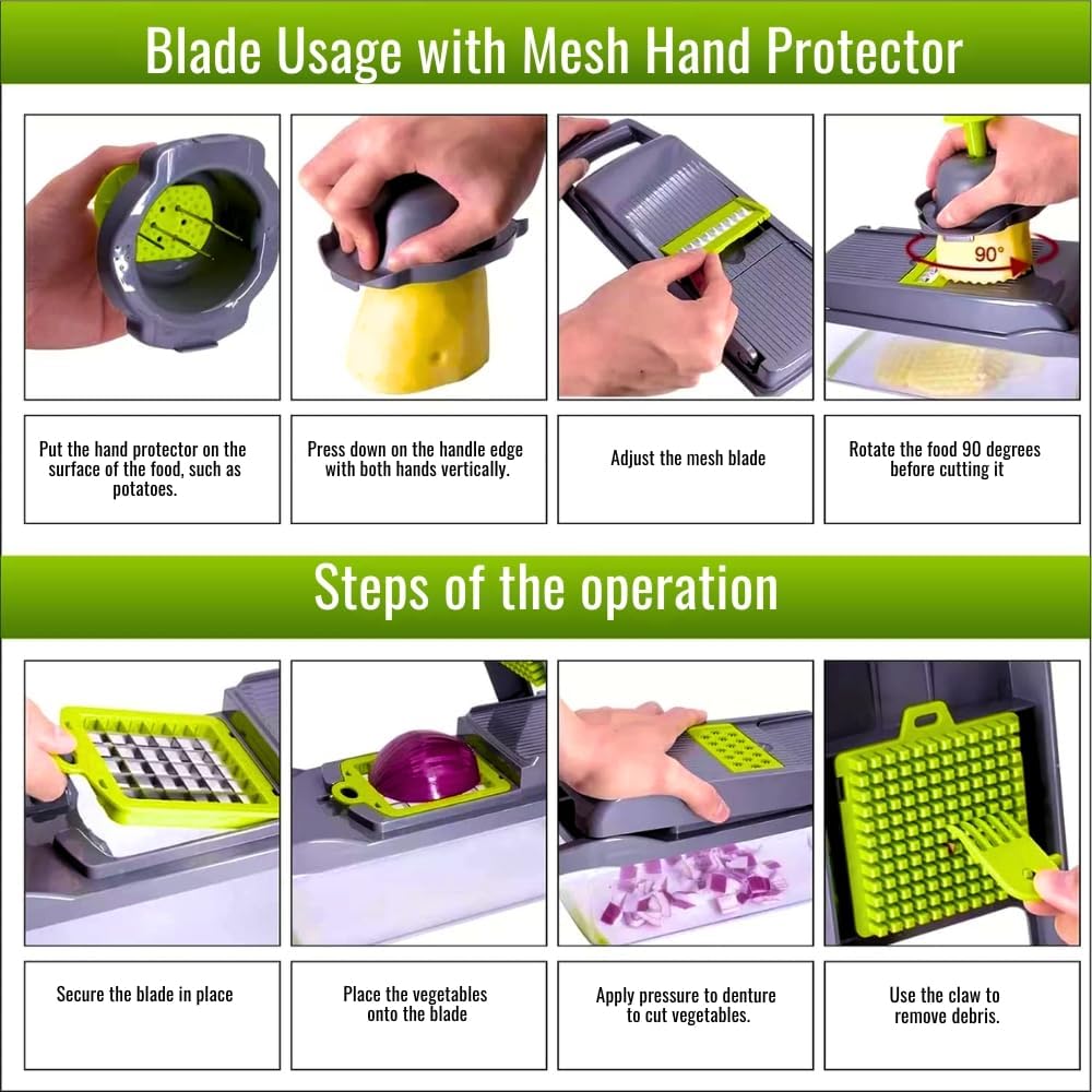 Efficient 16-in-1 Vegetable Chopper by Quick Sync