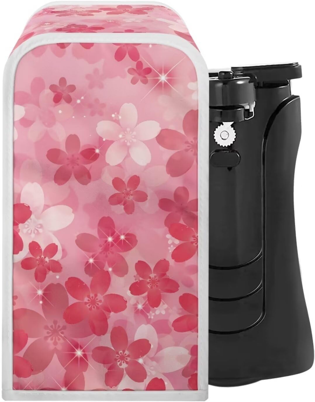 Skip the Spill Pink Floral Can Opener Cover by Mintulipy