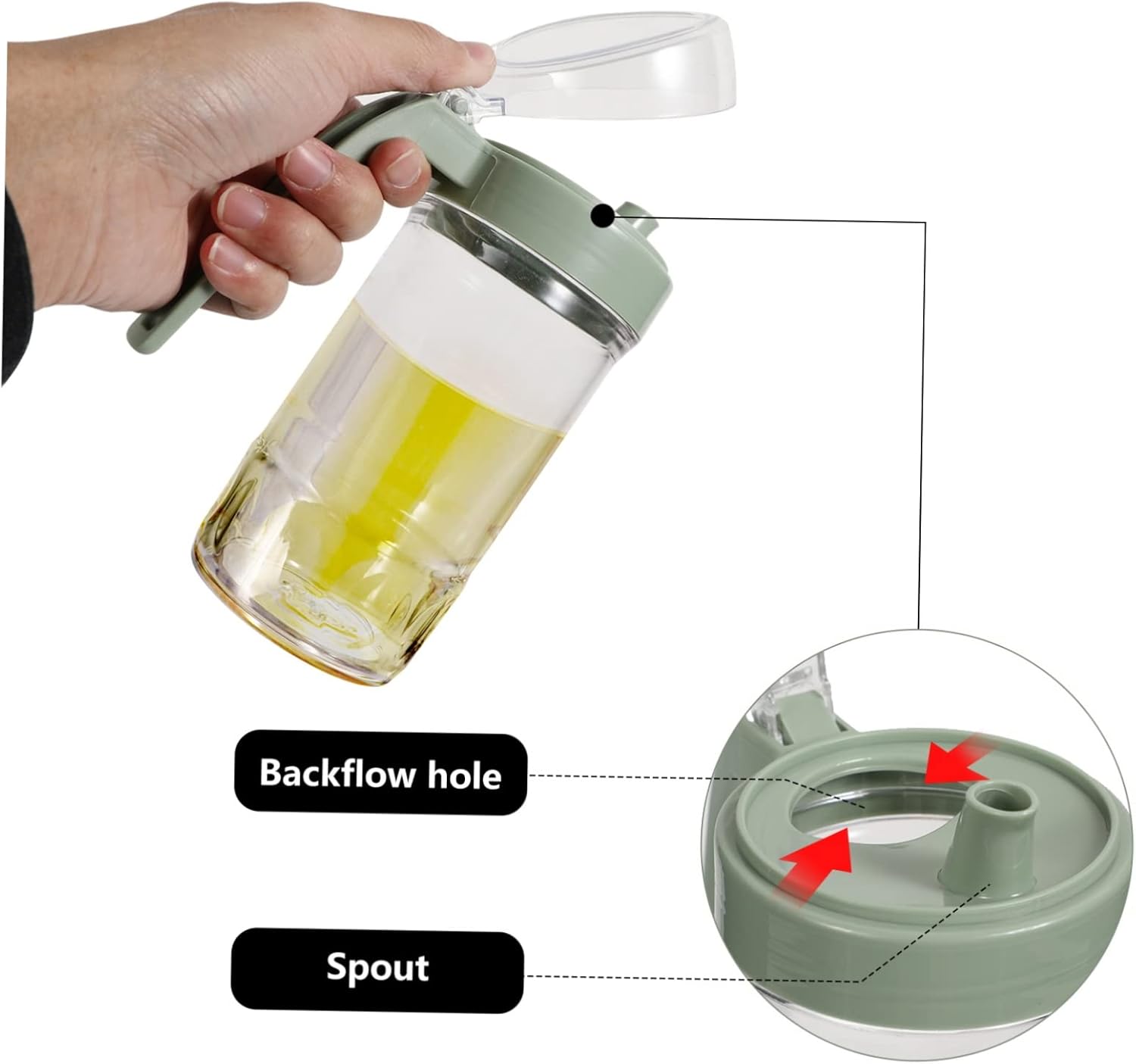 500ml Odor-Free Vinegar Condiment Dispenser