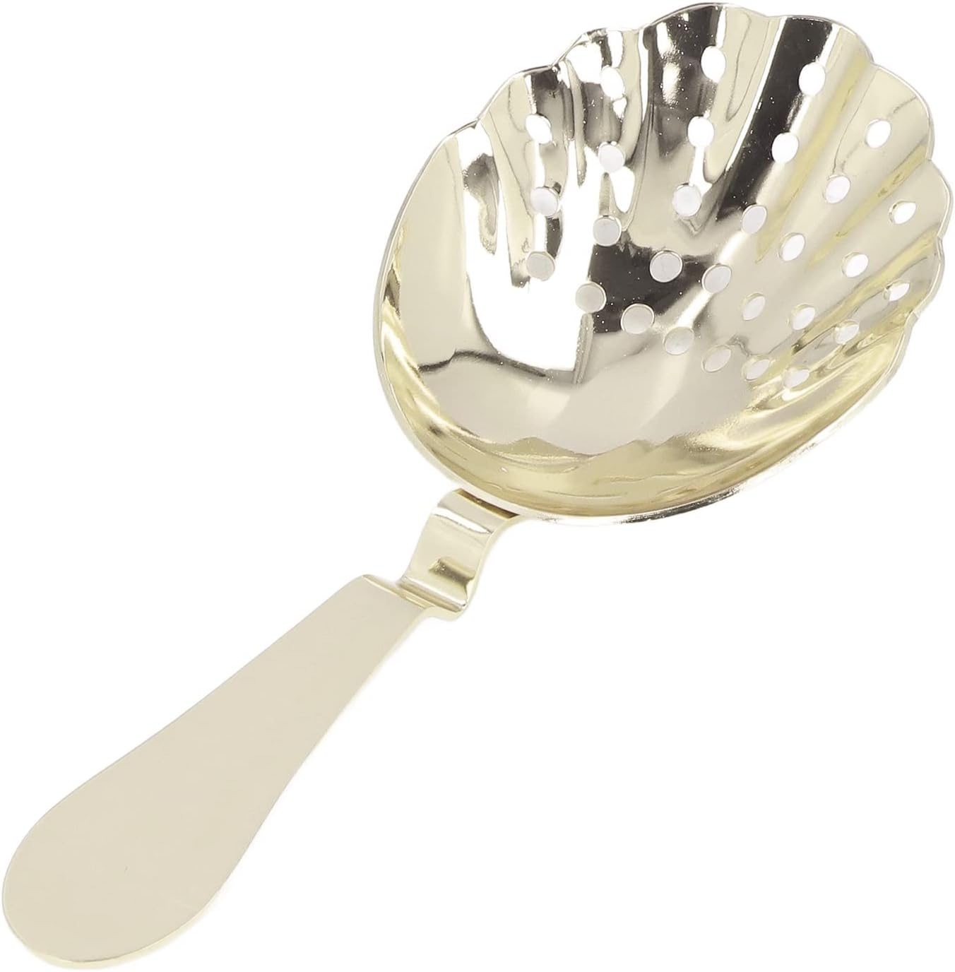Premium Stainless Steel Cocktail Strainer for Home Bars with Gold Finish