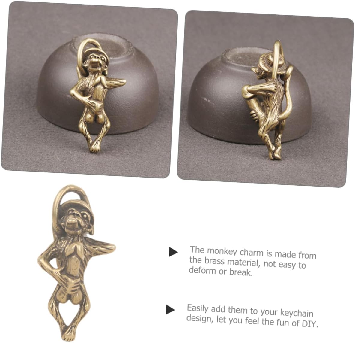 Brass Monkey Keychain