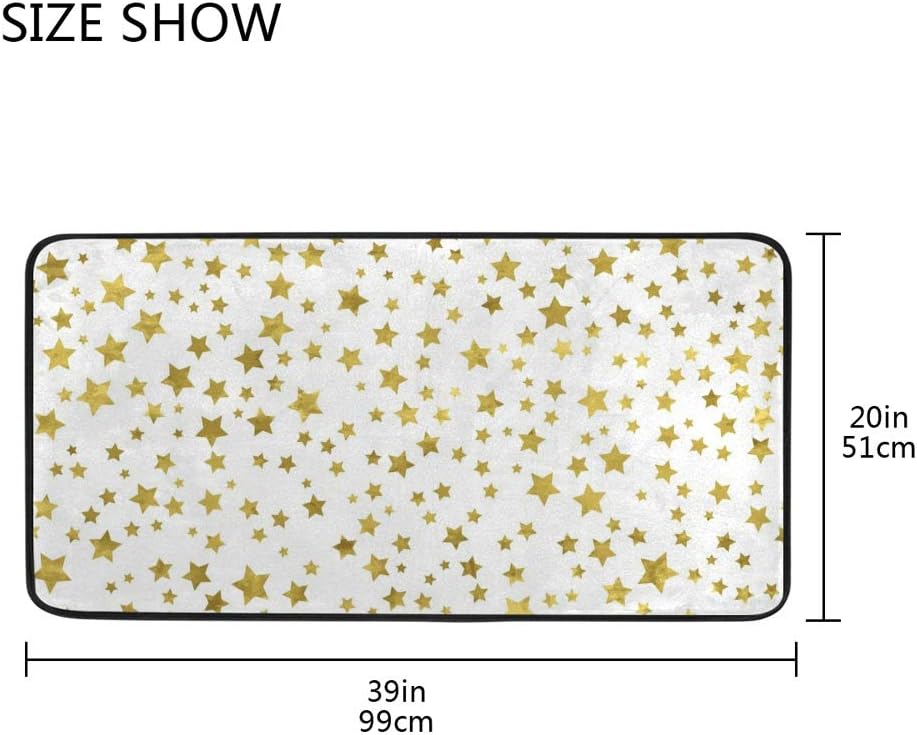 Rashu White Kitchen Rug Mat