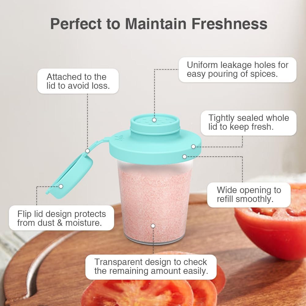Reusable Silicone Salt and Pepper Set