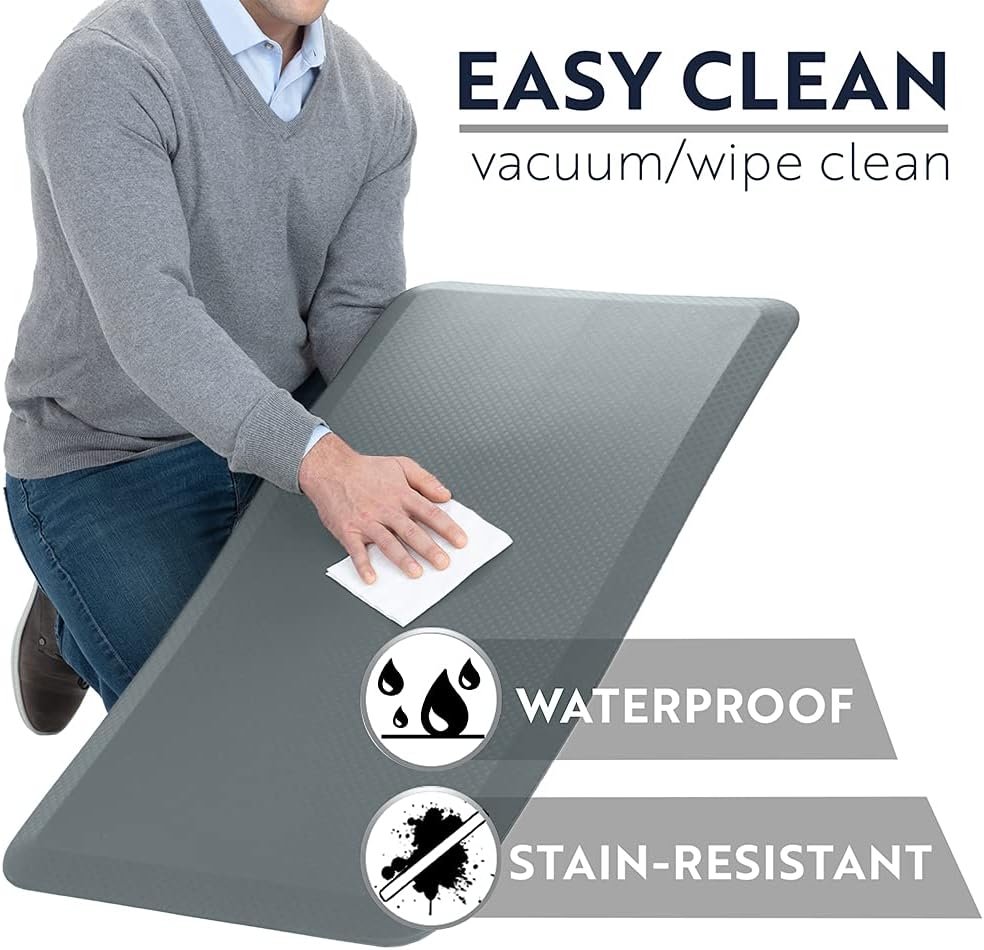 Thick Ergonomic Anti-Fatigue Mat for Kitchen Standing Desks