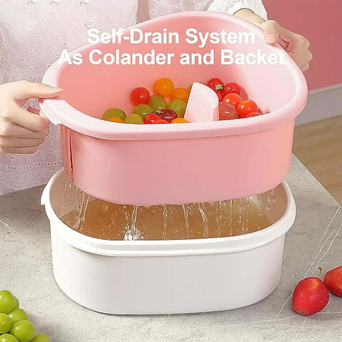Fruit Cleaner Spinner Efficient Multi-Function Kitchen Gadget