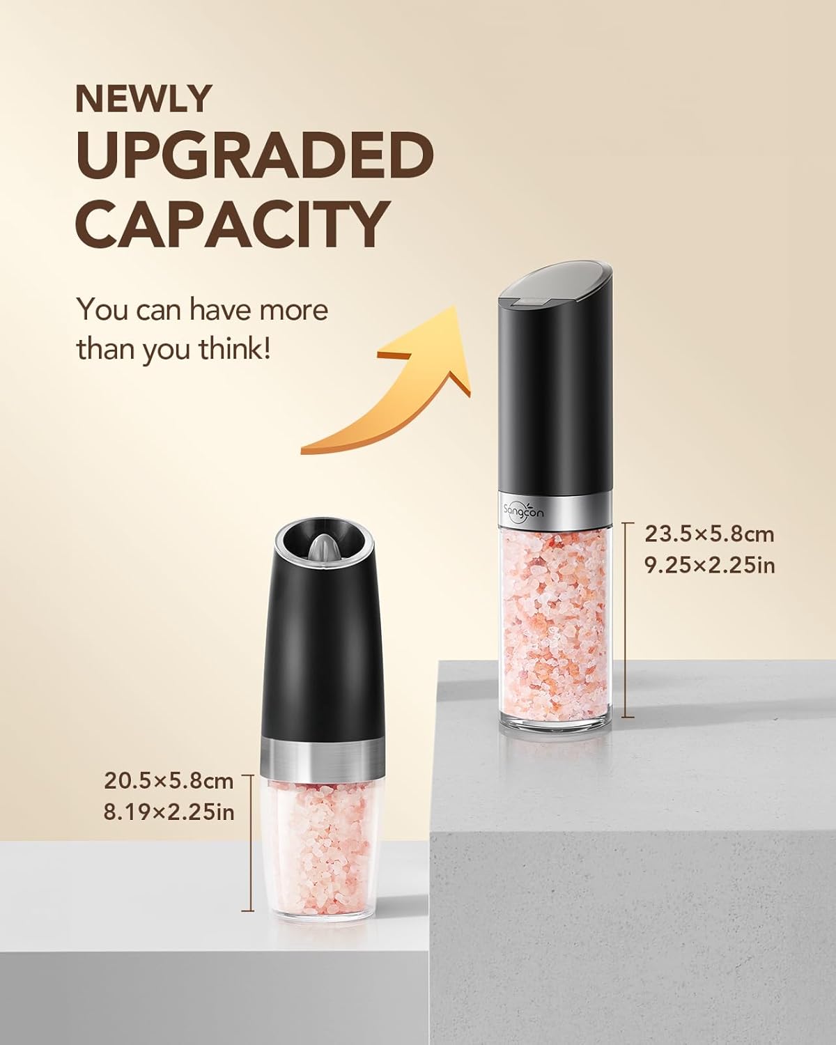 Sangcon Electric Salt Pepper Grinder Set