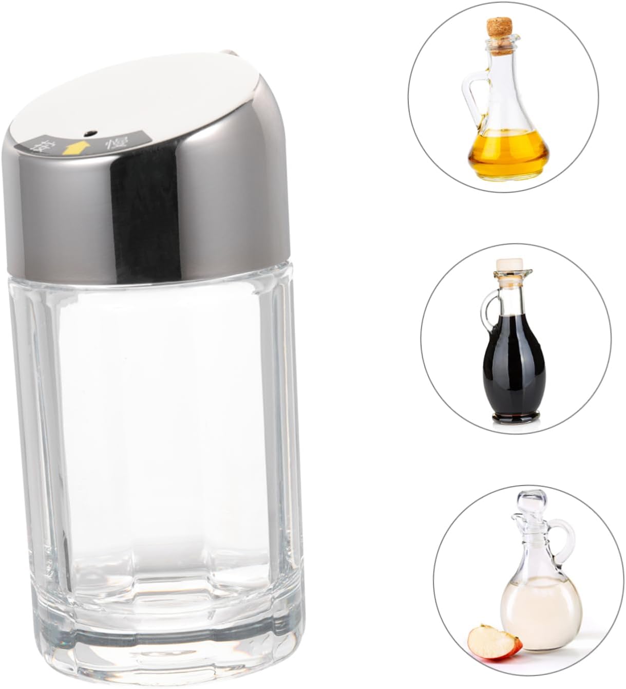 SleekSturdyAcrlicStainless Steel70ml CapacityLeakproof Condiment Bottle