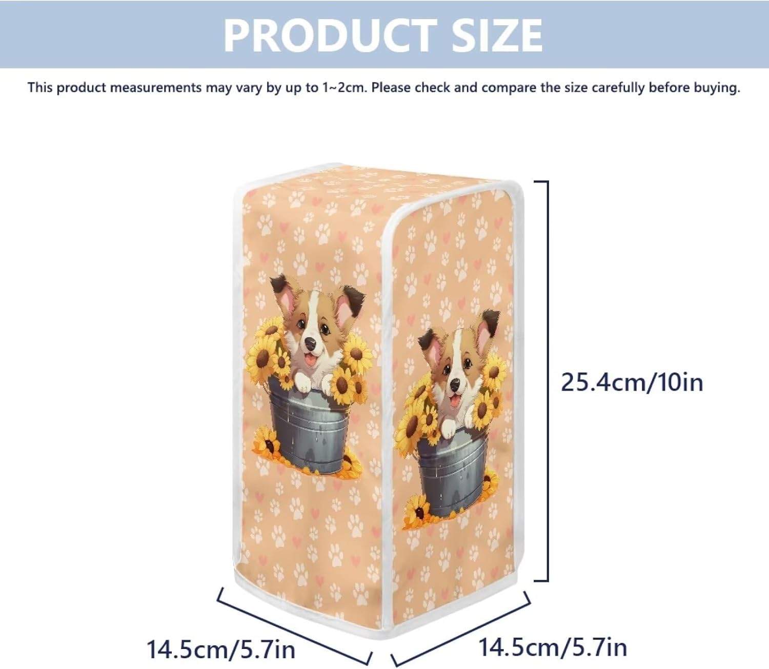 ZUXONGSY Electric Can Opener Dust Cover Sunflower Kitchen Decor