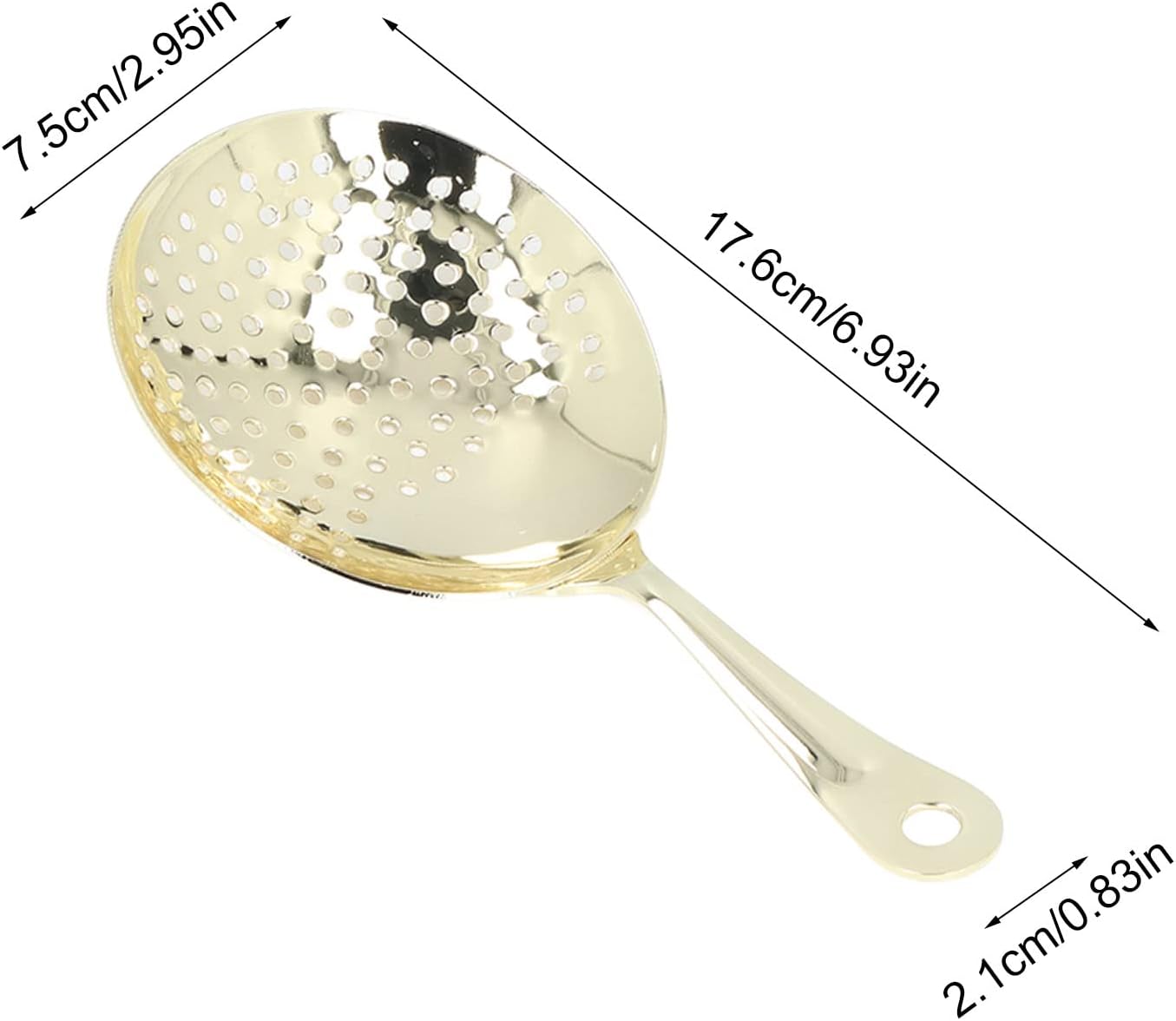 Professional Cocktail Strainer Set with Gold Finish Bar Restaurant Use