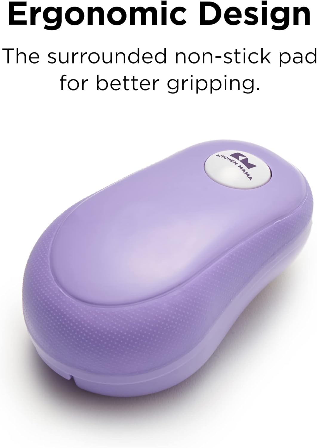 Kitchen Mama - Effortless Can Opener Electric Can Opener One-Touch Battery-Operated