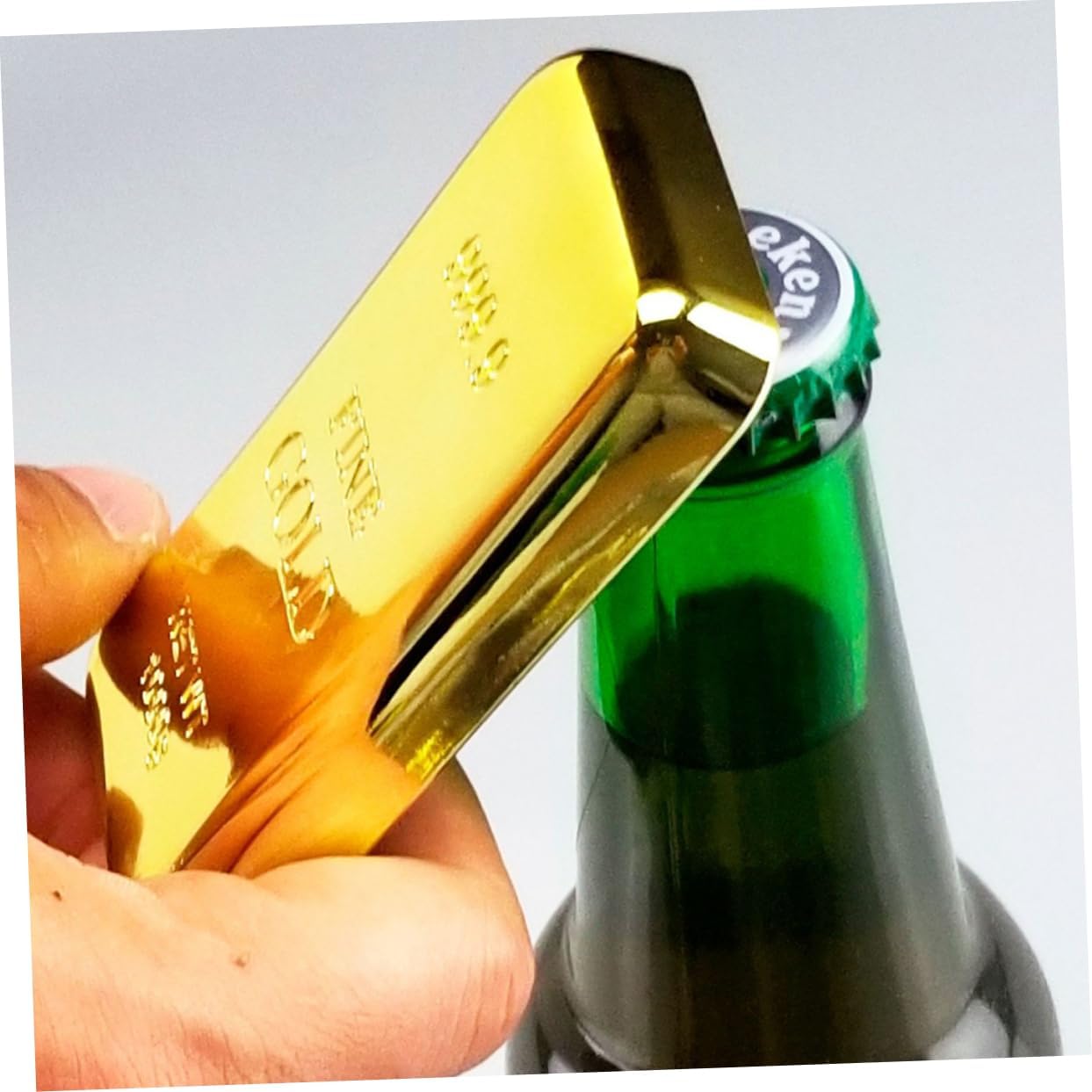 Gold Bar Bottle Opener