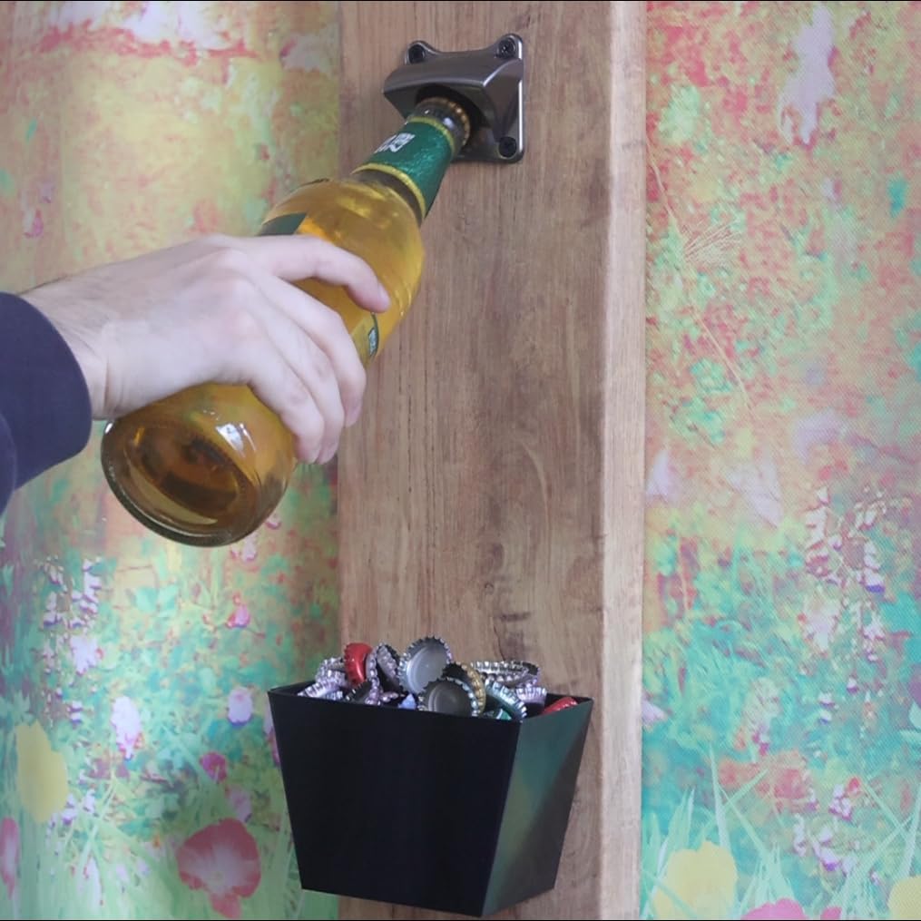 Rust-Resistant Wall-Mounted Beer Bottle Opener