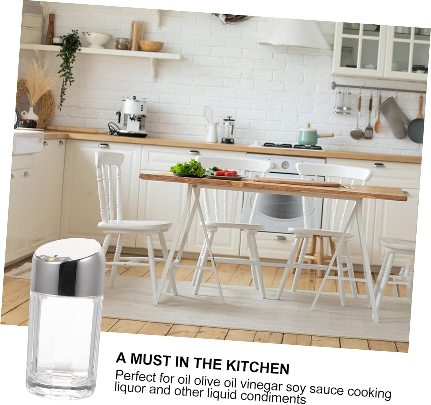 SleekSturdyAcrlicStainless Steel70ml CapacityLeakproof Condiment Bottle