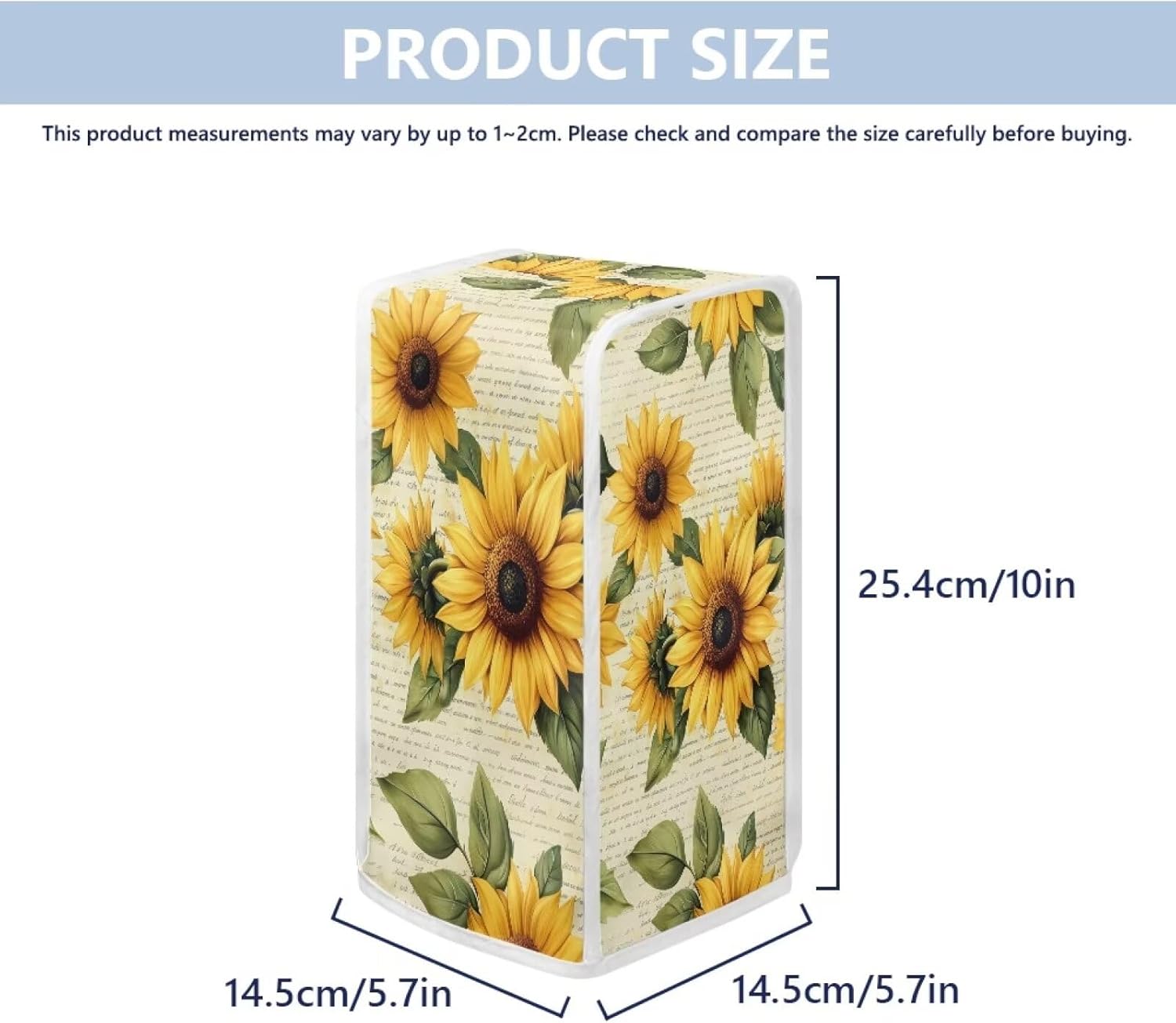Sunflowers Square Can Opener Cover