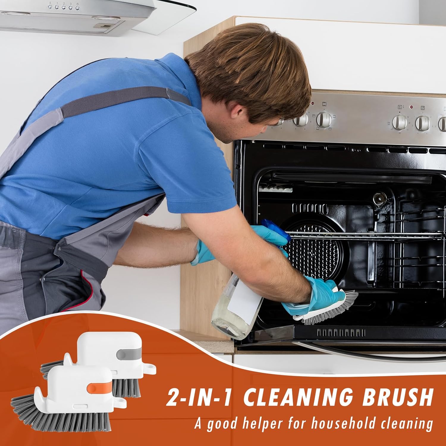 3-in-1 Groove Cleaning Brush for Windows and Doors