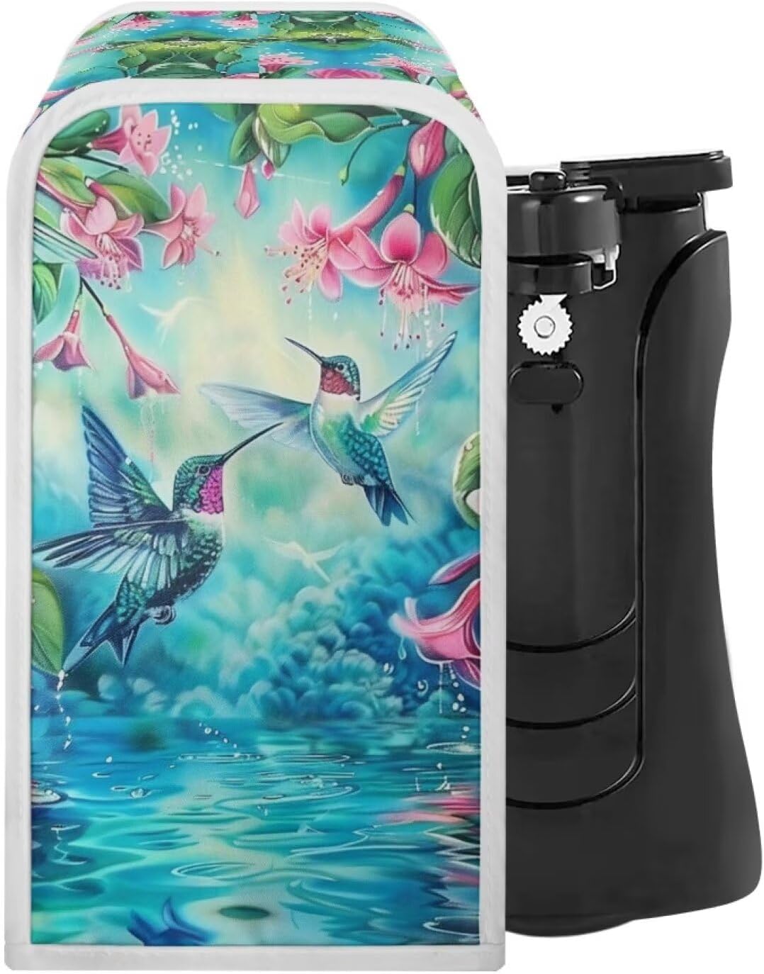 Todiyaddle Elegant Hummingbird Can Opener Dust Cover Hibiscus
